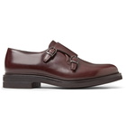 Brunello Cucinelli - Leather Monk-Strap Shoes - Burgundy