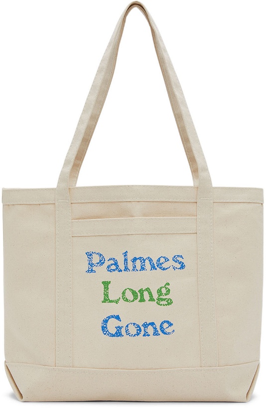 Photo: Palmes SSENSE Exclusive Beige How Long Gone Edition Tote