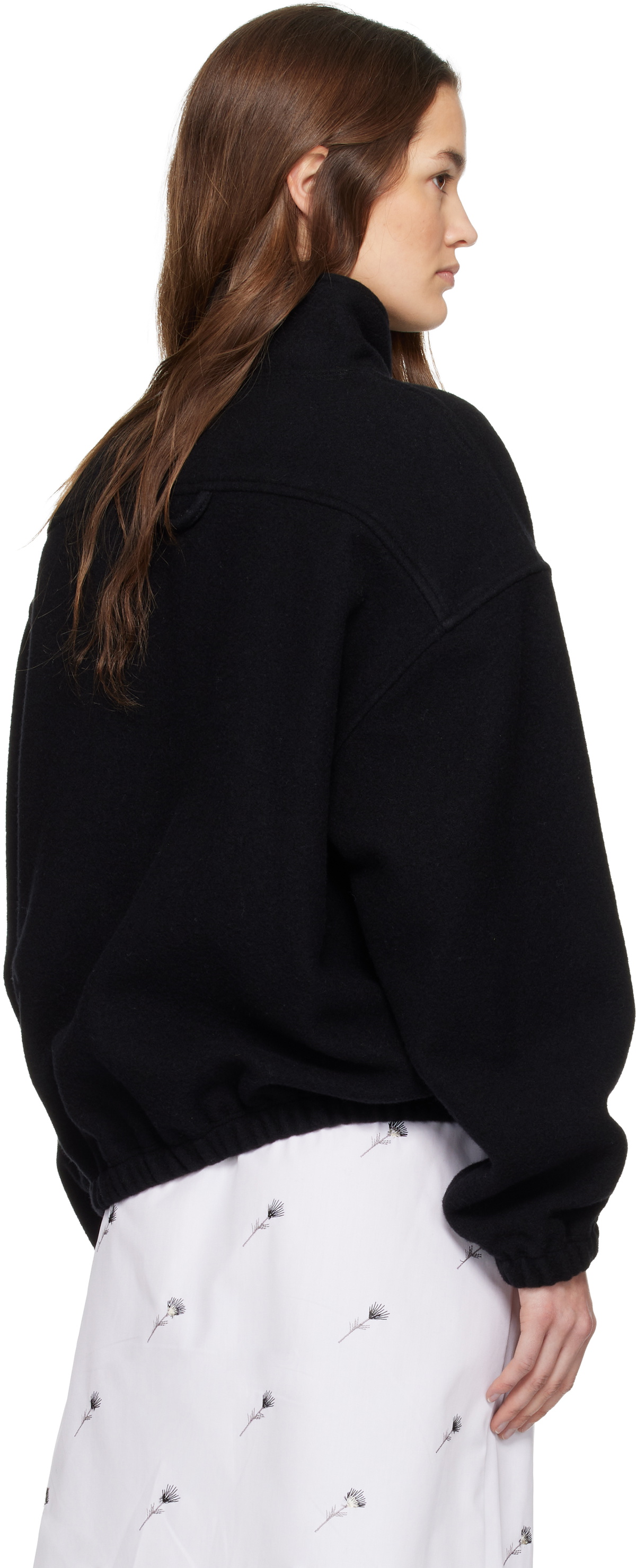 Rier Black Fleece Tourbe Sweatshirt