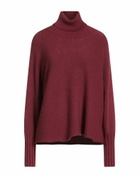 Manila Grace Womens Turtleneck Garnet