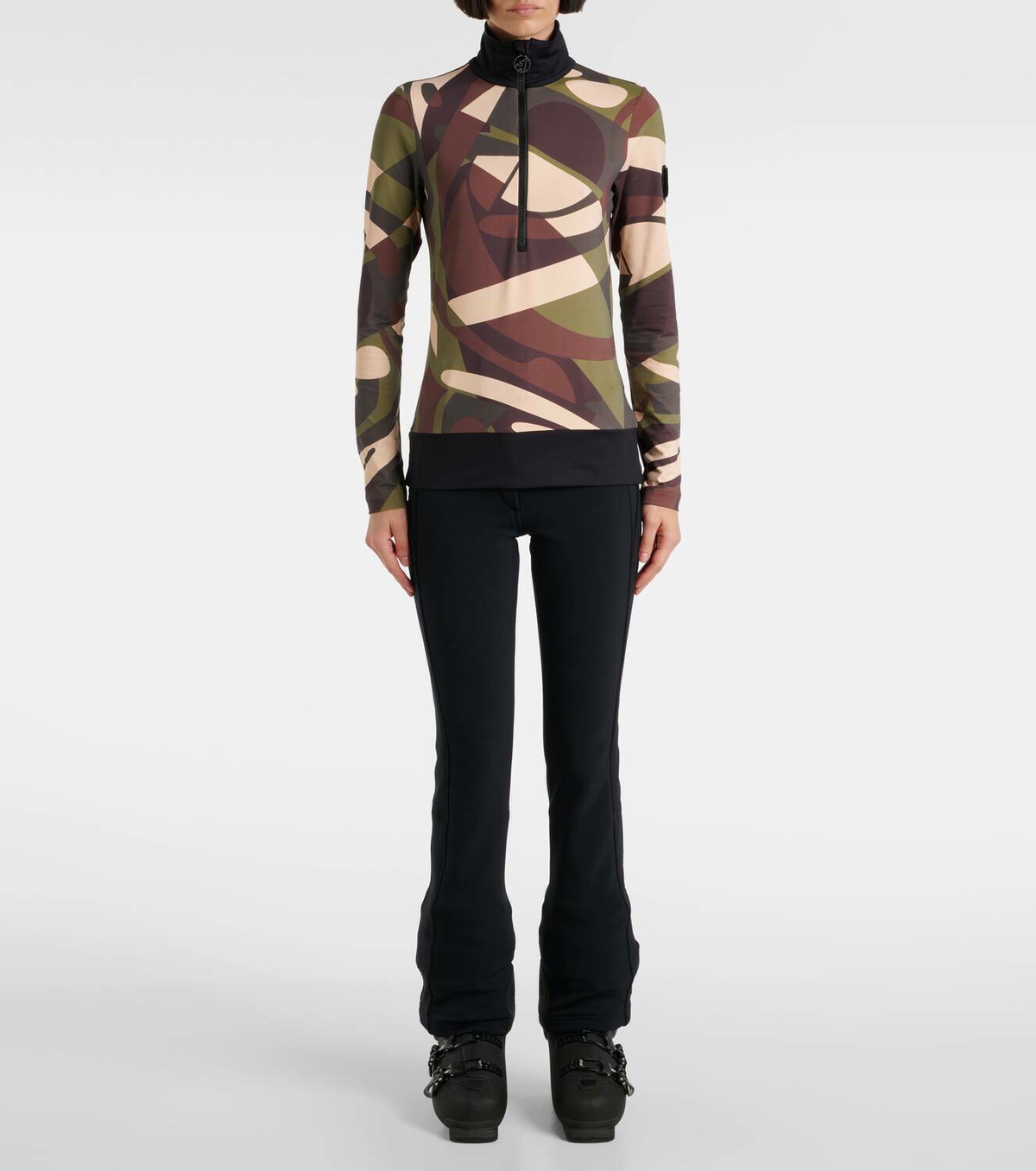 Toni Sailer Wieka printed jersey ski top