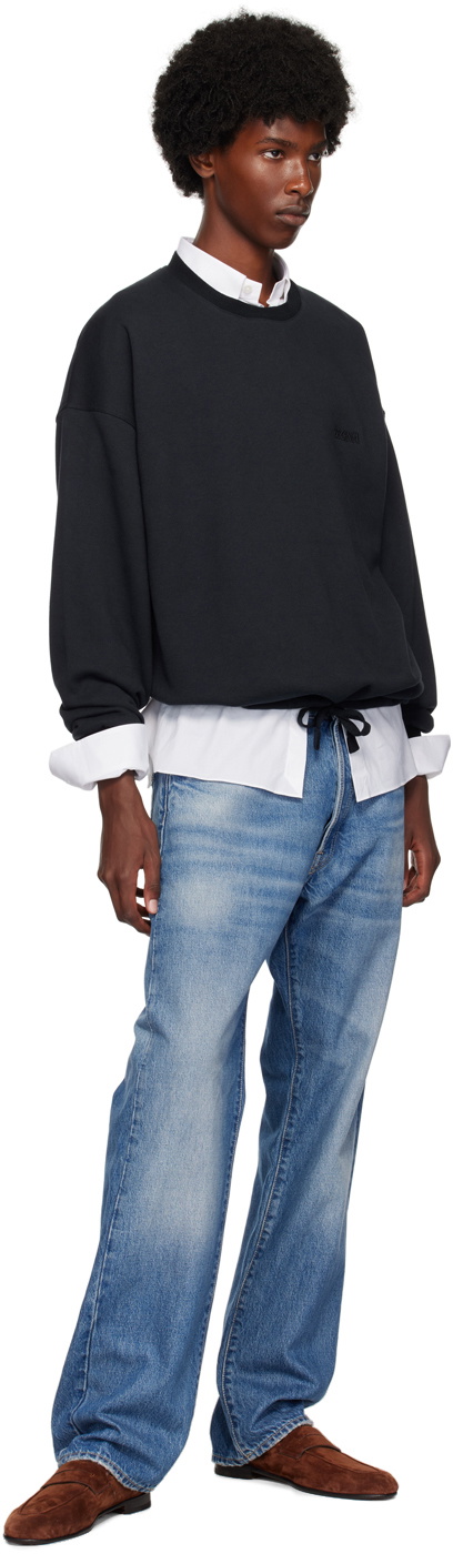 ZEGNA Navy Crewneck Sweatshirt