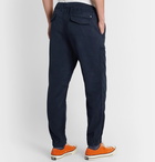 NN07 - Pelle Tapered Twill Drawstring Trousers - Blue