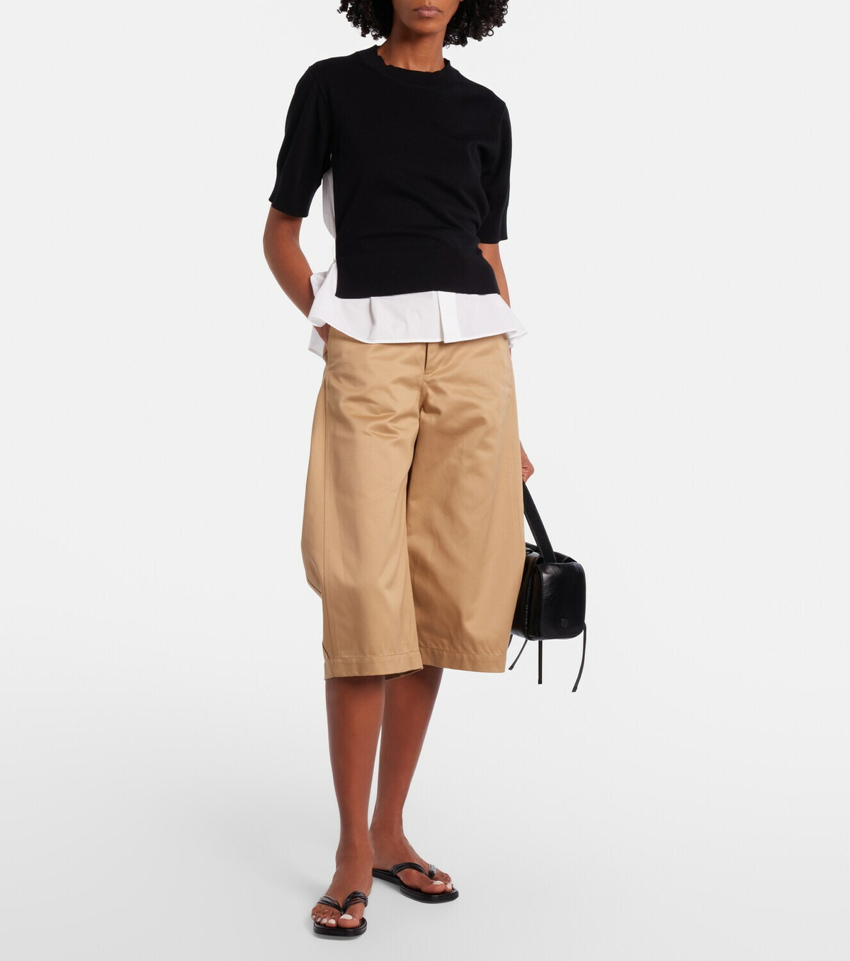 Sacai Leather thong sandals
