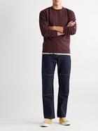 Folk - Rivet Organic Cotton-Jersey Sweatshirt - Burgundy