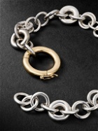 Spinelli Kilcollin - Atlantis Sterling Silver and 18-Karat Gold Chain Bracelet - Silver