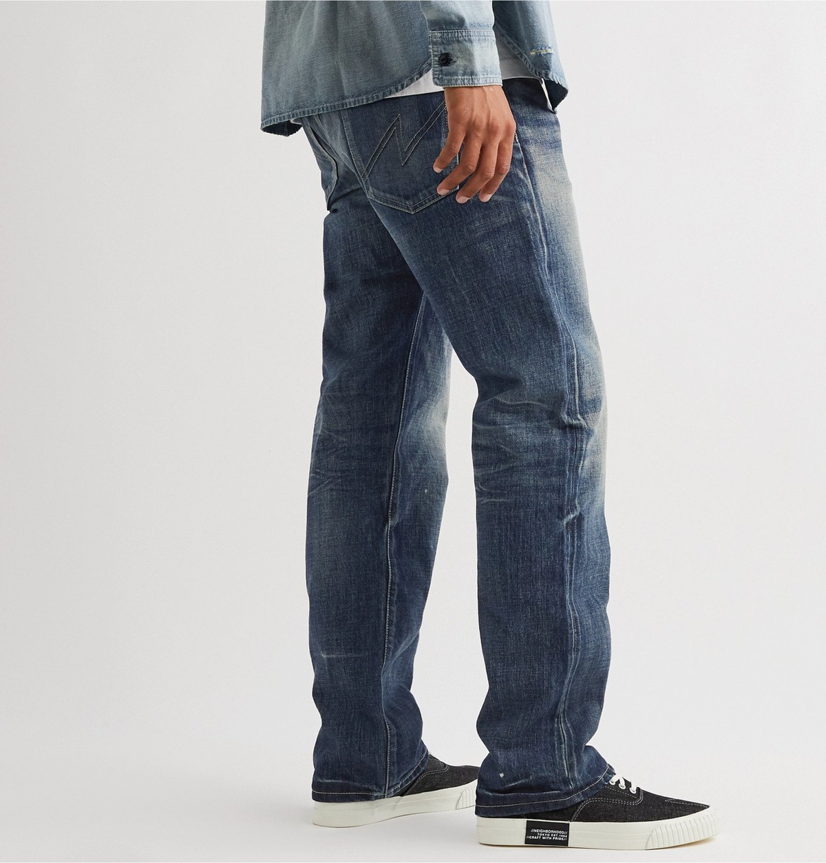 Neighborhood - Distressed Denim Jeans - Blue Neighborhood