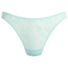 Fruity Booty Women's All Over Lace Thong in Ice Blue
