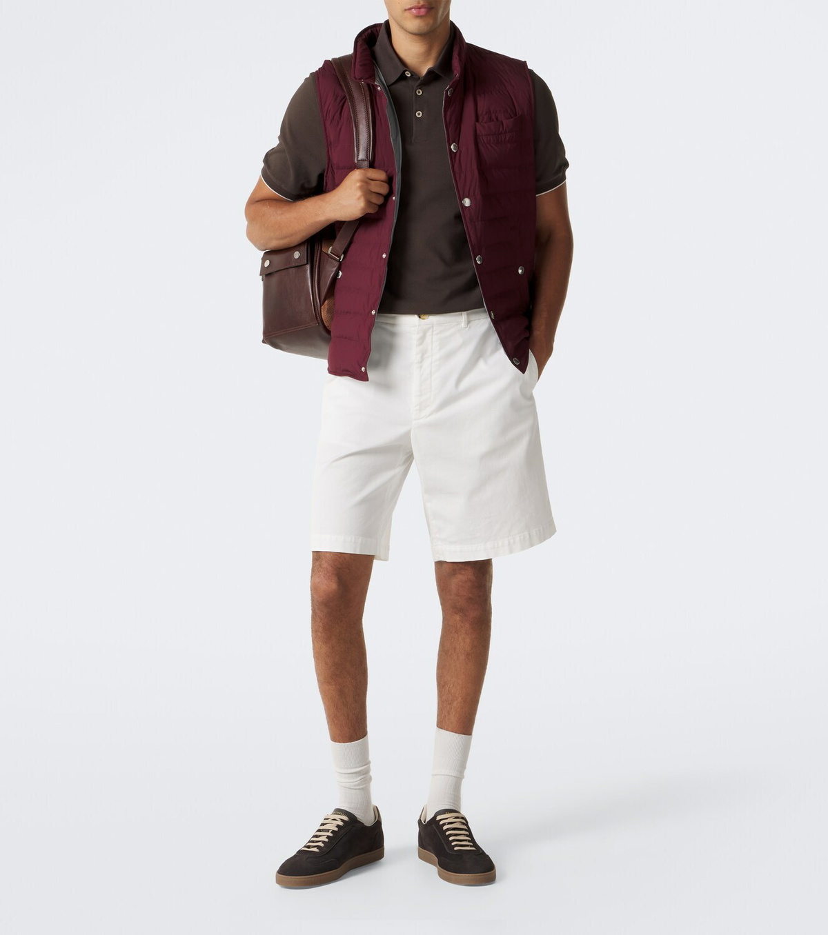Brunello Cucinelli Logo cotton piqué polo shirt