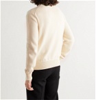 ALEXANDER MCQUEEN - Logo-Embroidered Cotton Sweater - Neutrals