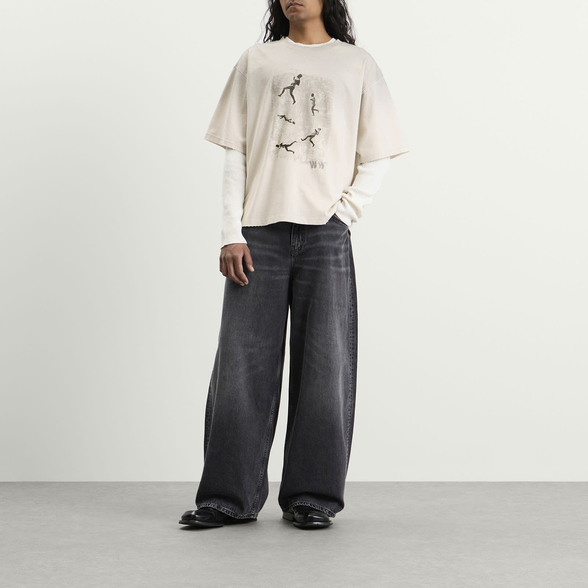 Won Hundred Men's Houston Run T-Shirt in Nimbus Cloud