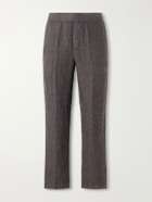 James Perse - Straight-Leg Linen Suit Trousers - Brown