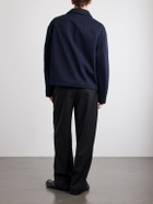 LOEWE - Logo-Embroidered Cotton-Twill Jacket - Blue