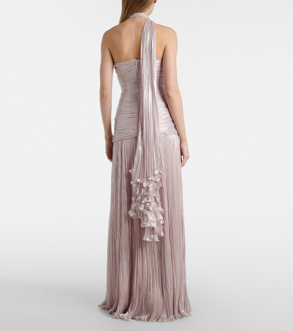 Marmar Halim Dayana ruched scarf-detail gown