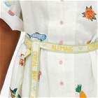 Alemais Women's ALÉMAIS Blue Marlin Embroidered Dress in Cream