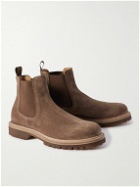 Officine Creative - Boss Suede Chelsea Boots - Brown