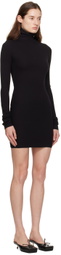 ÉTERNE Black Turtleneck Minidress