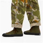 The Real McCoy's Men's Military Canvas Training Shoe Sneakers in Olive