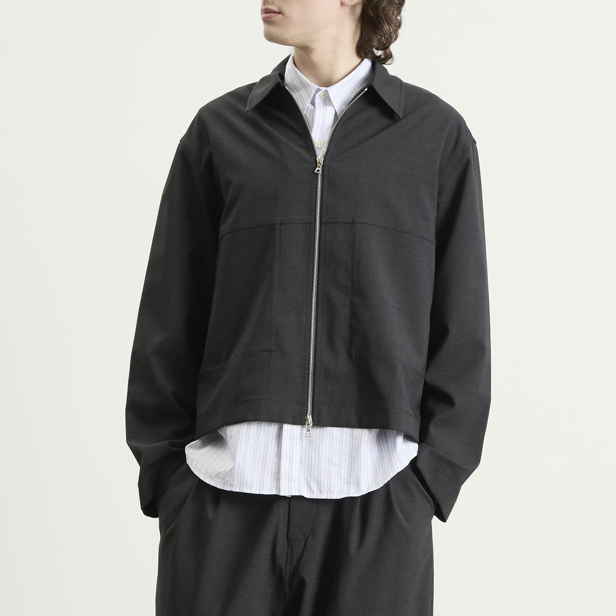 Sage Nation Men's Petrol Jacket in Charcoal