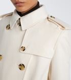 Burberry Double-breasted cashmere trench coat