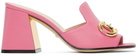 Gucci Pink Horsebit Heels
