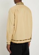 Bode Bead-embellished Cotton Shirt Cream