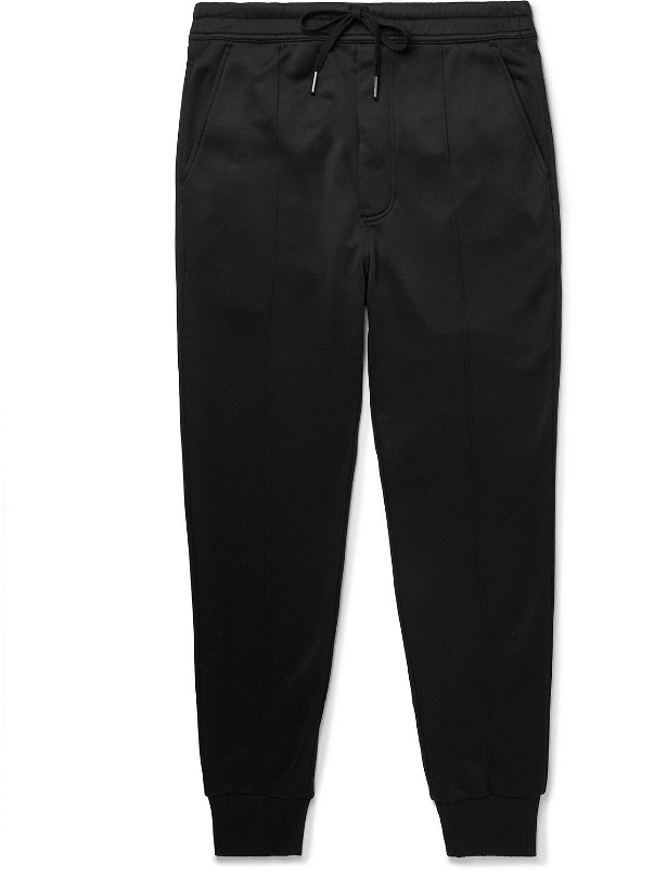 Photo: TOM FORD - Tapered Jersey Sweatpants - Black