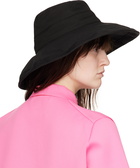 Jil Sander Black Bucket Beach Hat