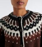 Dôen Hue Fair Isle alpaca and wool-blend cardigan