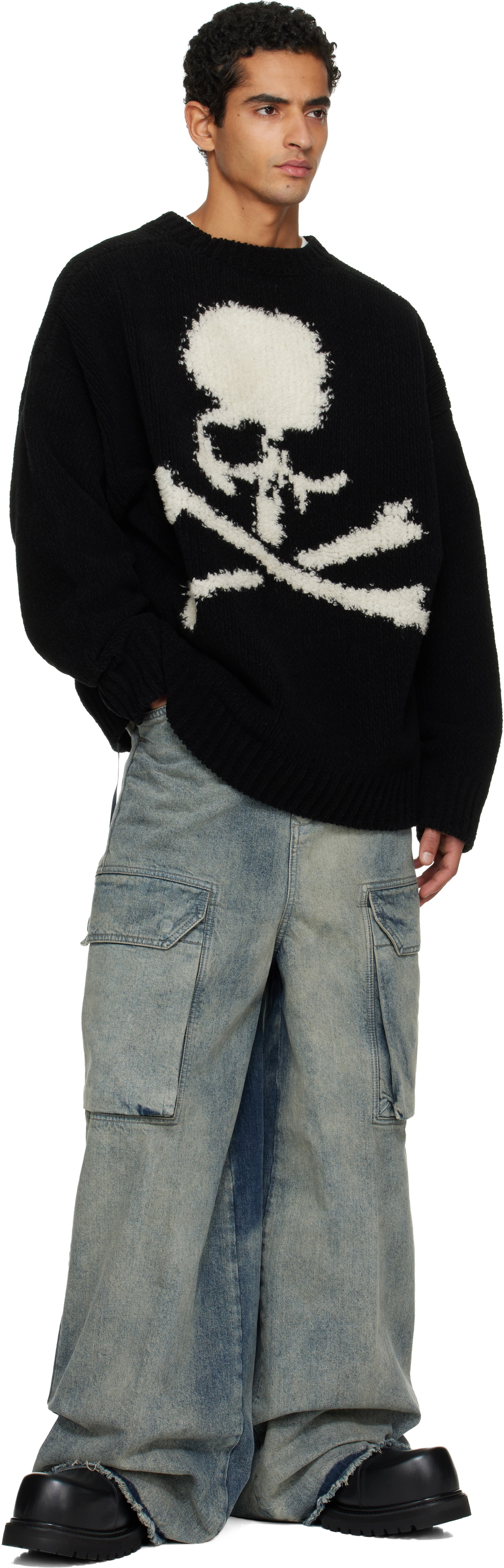 mastermind JAPAN Black Cashmere Sweater