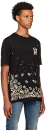 AMIRI Black Bandana Bleach T-Shirt