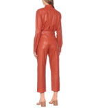 Zeynep Arçay High-rise straight leather pants