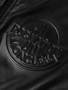 Moncler Genius - Roc Nation by Jay-Z Cassiopeia Reversible Logo-Embossed Leather and Quilted Shell Down Bomber Jacket - Black