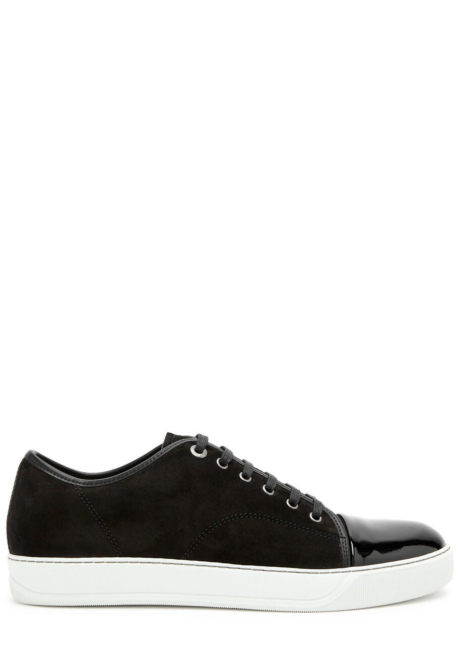 Lanvin DBB1 Panelled Suede Sneakers Black