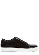 Lanvin DBB1 Panelled Suede Sneakers Black