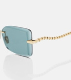 Bvlgari Serpenti Viper rectangular sunglasses