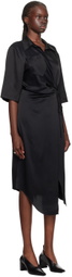 Nanushka Black Lais Midi Dress