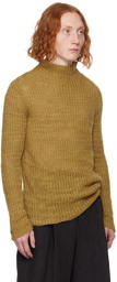 Dries Van Noten Tan Rib Turtleneck