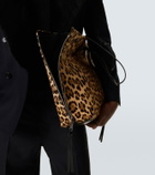 Dolce&Gabbana Atene leopard-print calf hair tote bag