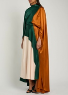 Roksanda Neolitsea Draped Colour-block Silk Maxi Dress Multicoloured 1