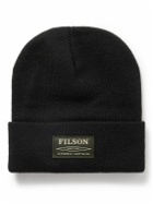 Filson - Ballard Logo-Appliquéd Ribbed-Knit Beanie
