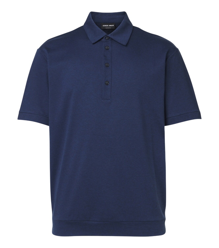 Photo: Giorgio Armani Cotton polo shirt