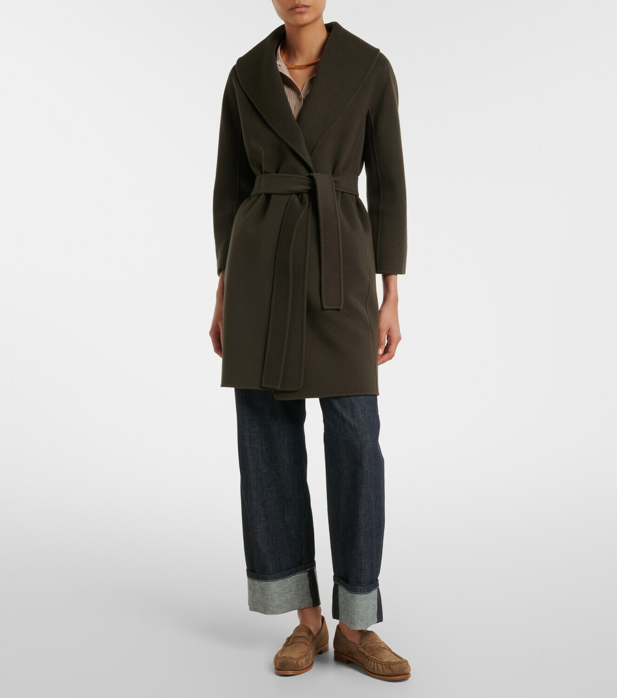 'S Max Mara Virgin wool wrap coat