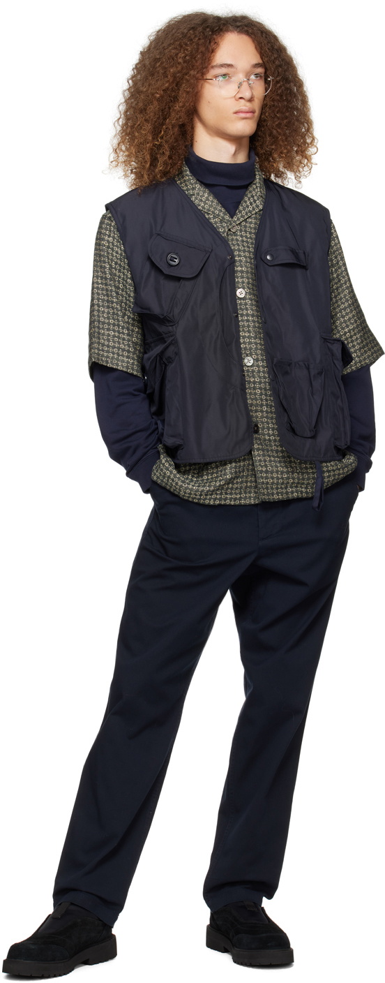 South2 West8 Navy Tenkara Vest South2 West8