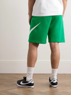 Nike - Sportswear Club Straight-Leg Cotton-Blend Jersey Shorts - Green