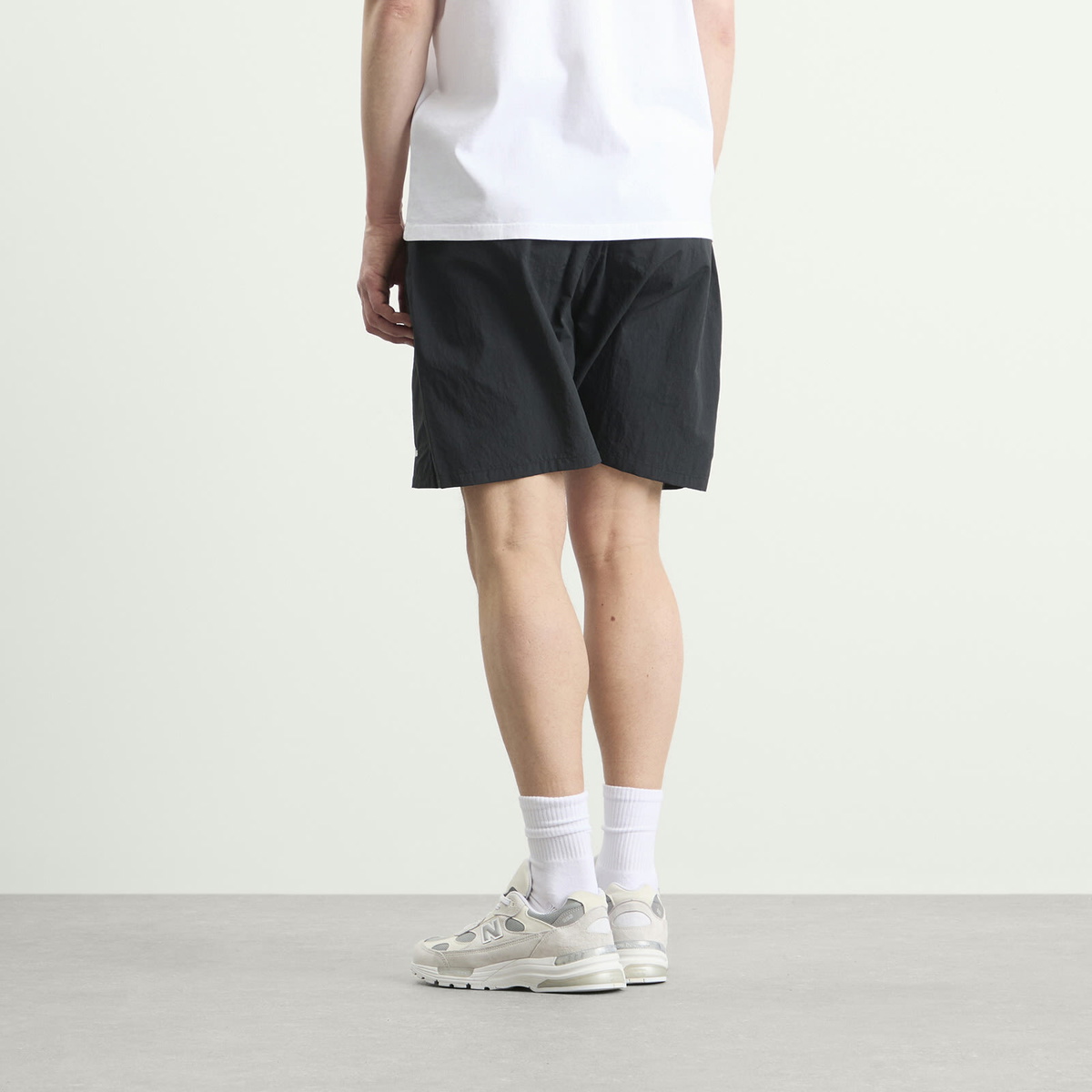 Palmes Men's Stitch Tennis Shorts in Black