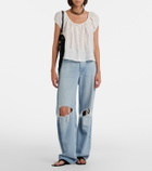 Citizens of Humanity Tatev lace-trimmed top