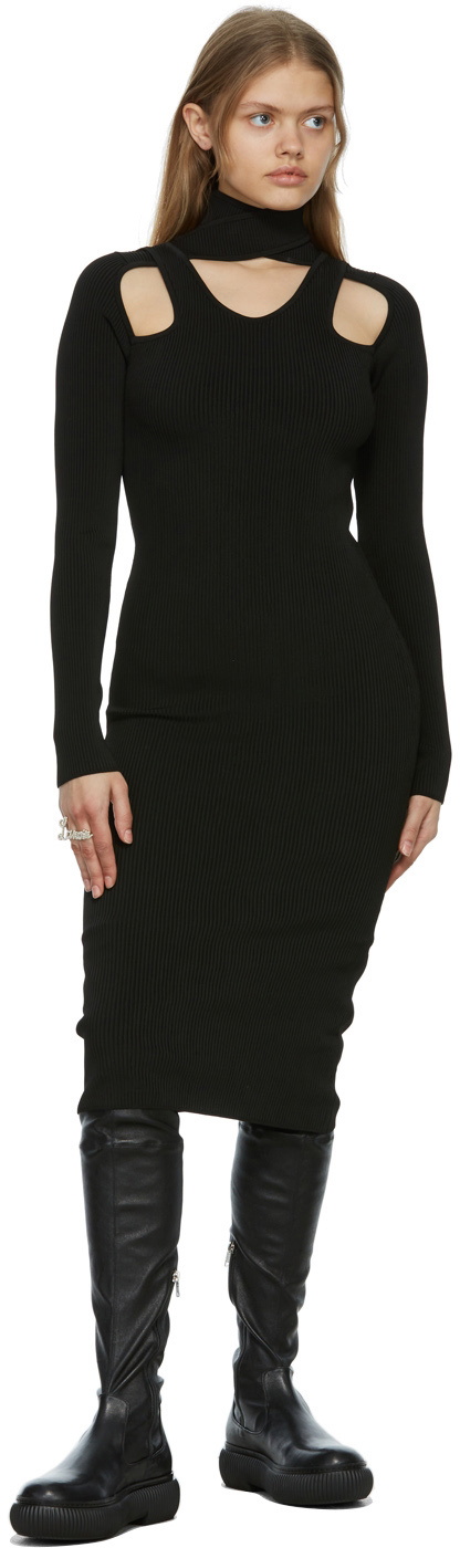 Lanvin Black Arpège Thigh-High Boots