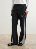 Gallery Dept. - Flared Logo-Print Cotton-Jersey Sweatpants - Black