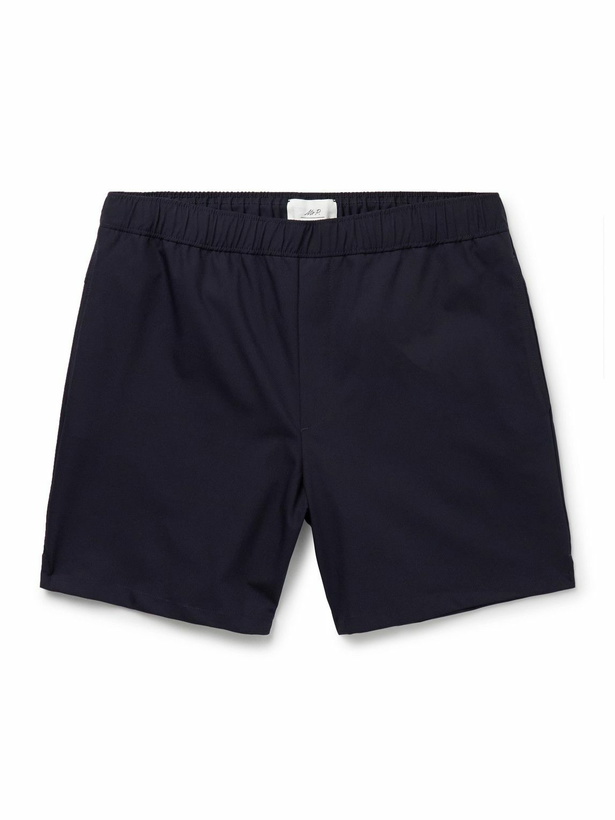 Photo: Mr P. - Straight-Leg Shell Tennis Shorts - Blue